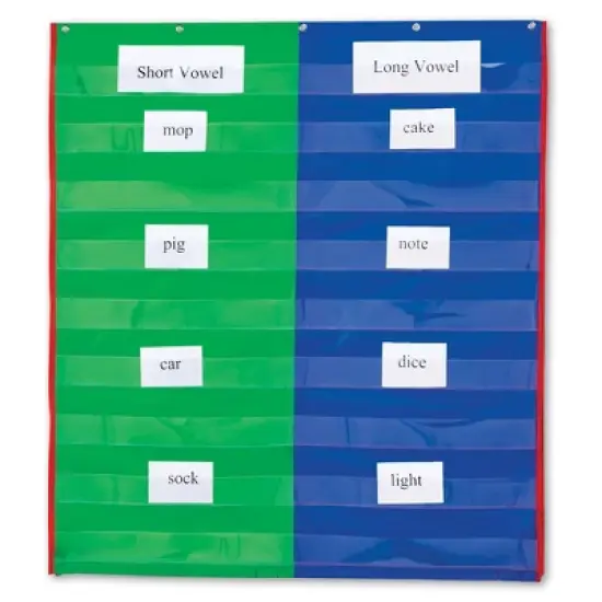 Learning Resources 2 and 4 Column Double-Sided Pocket Chart image {1}