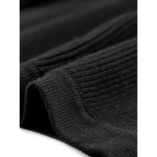 Agnes Orinda Women's Plus Size Long Sleeve Open Front Ribbed Soft Knit Crop Cardigan image {4}