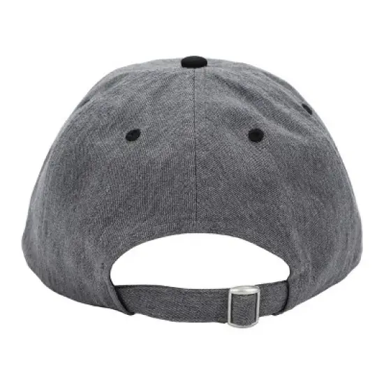 Sonic the Hedgehog Heather Gray Baseball Hat with Black Bill and Woven Label image {4}