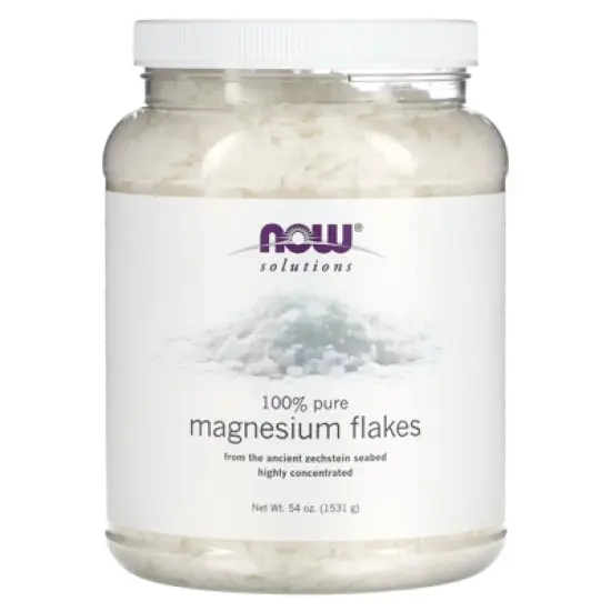 NOW Foods Solutions, 100% Pure Magnesium Flakes, 54 oz (1531 g) image {4}