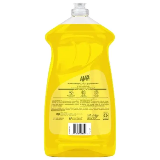 Ajax Ultra Lemon Super Degreaser Dishwashing Liquid Dish Soap image {11}