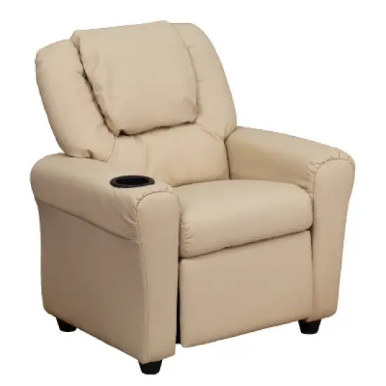 Emma and Oliver Contemporary Kids Recliner with Cup Holder and Headrest image {24}