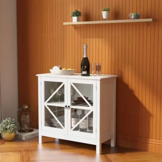 LIVAREEmlen Kitchen Baker's Racks with Double Glass Doors image {1}