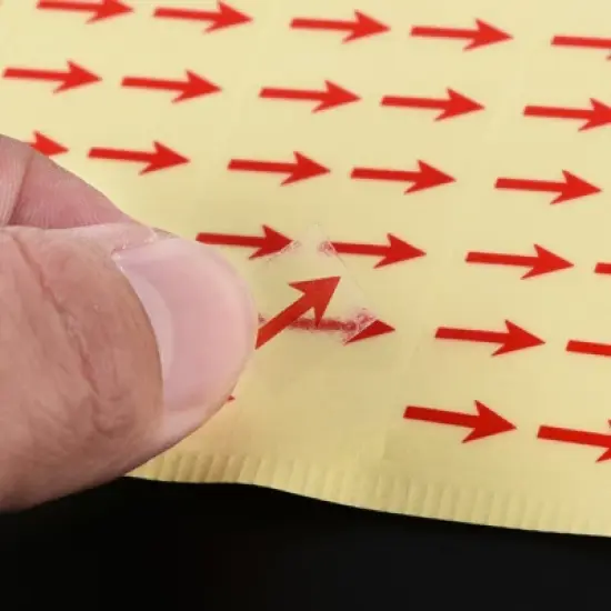 Unique Bargains Industrial Work Inspection Indicator Long Arrow PET Self-Adhesive Labels 0.5" x 0.4" Red image {4}