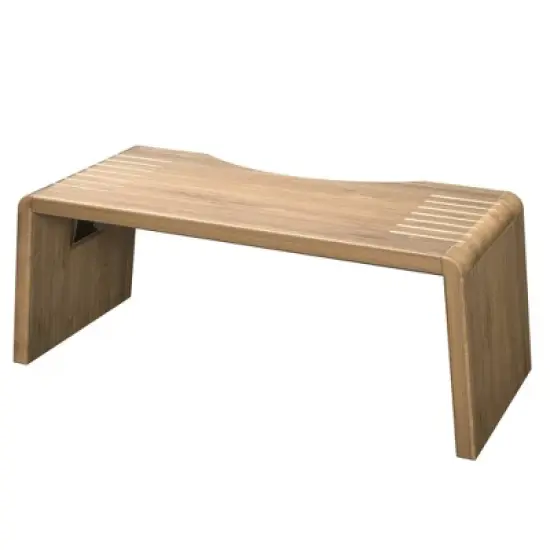 Folding Bamboo Oslo Toilet Stool Brown - Squatty Potty image {1}