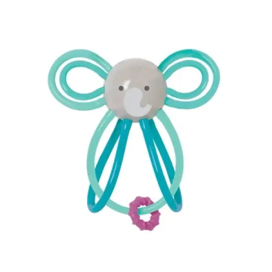 Manhattan Toy Winkel Elephant Rattle and Sensory Teether Baby Toy image {1}