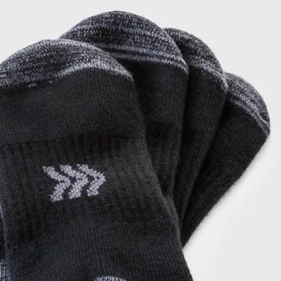 Women's Cushioned 10+1 Bonus Pack No Show Athletic Socks - All in Motion&trade; Black 4-10 image {2}