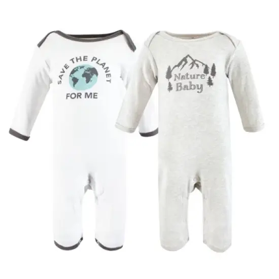 Touched by Nature Unisex Baby Organic Cotton Coveralls, Nature Baby image {5}