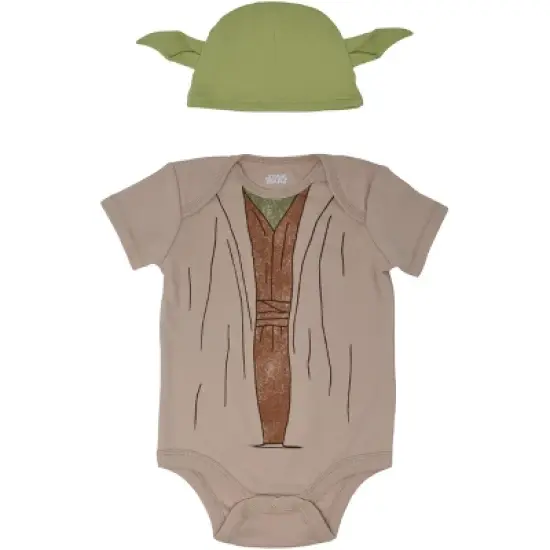 Star Wars The Child Baby Cosplay Bodysuit and Hat Set Newborn to Infant  image {6}