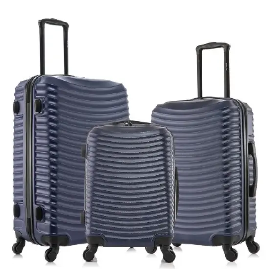 DUKAP Adly Lightweight Hardside Checked Spinner Luggage Set 3pc image {7}