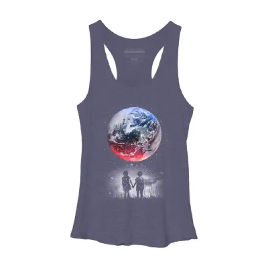 Women's Design By Humans Until The End Of The World By Expo Racerback Tank Top image {3}