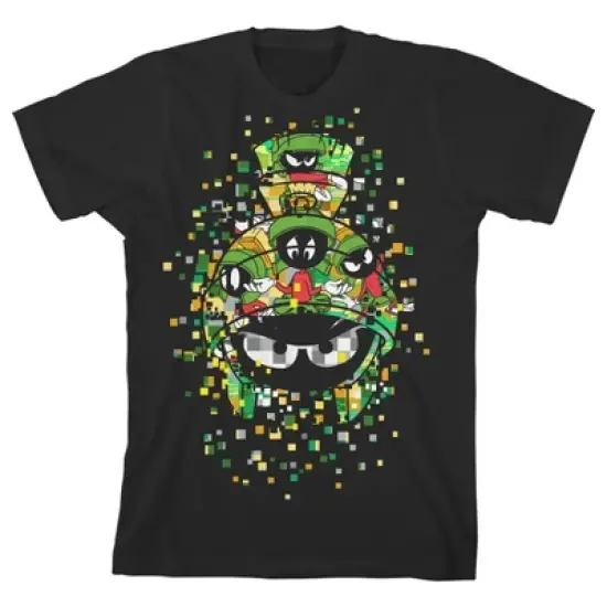 Looney Tunes Marvin the Martian Disintegrate Black T-shirt Toddler Boy to Youth Boy image {4}