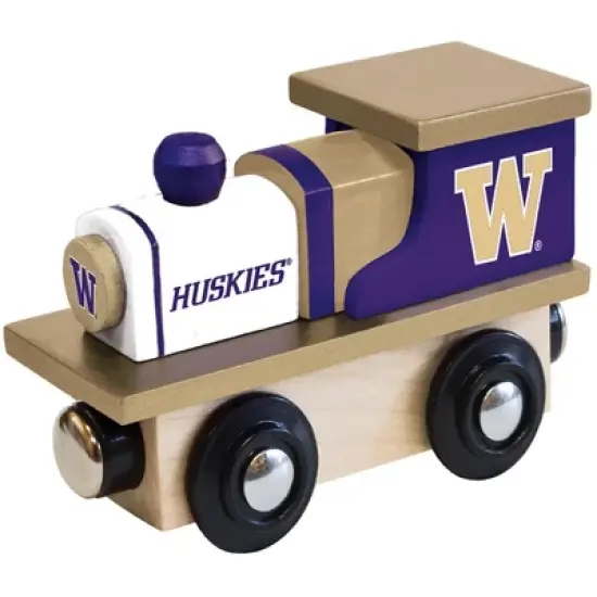 MasterPieces Officially Licensed NCAA Washington Huskies Wooden Toy Train Engine For Kids image {1}