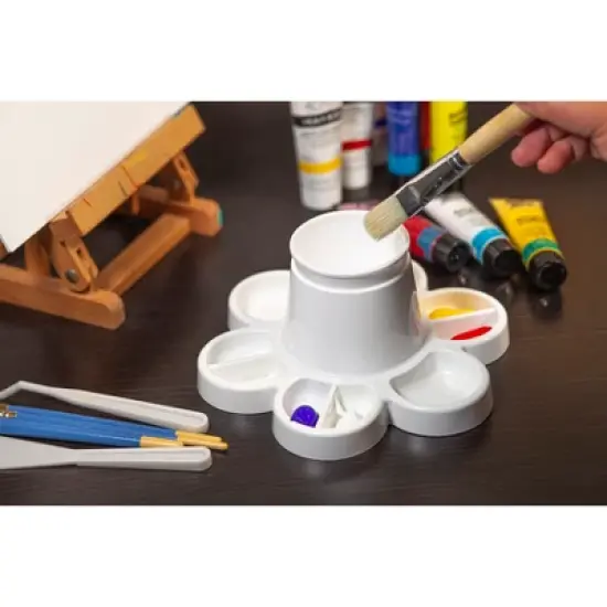 Storex Paint and Water Cup, White, Pack of 6 image {4}