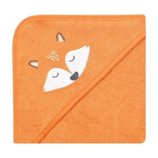 Hudson Baby Infant Boy Animal Hooded Towel 3pk and 15 Washcloths, Woodland, One Size image {3}