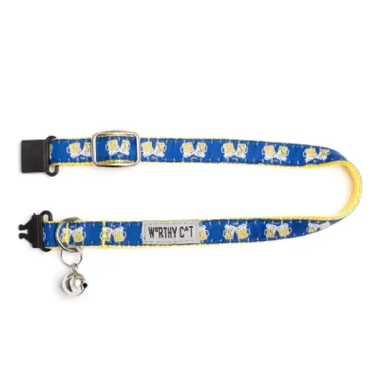 The Worthy Dog Cheers Breakaway Adjustable Cat Collar image {2}