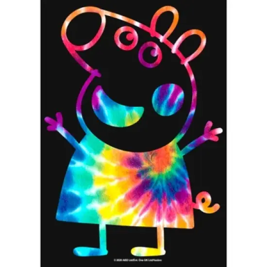 Girl's Peppa Pig Tie-Dye Peppa T-Shirt image {1}