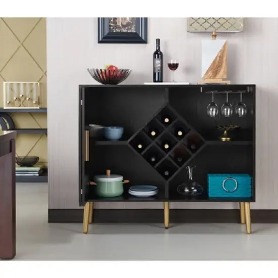 Miko Wine Cabinet Galaxy Black - HOMES: Inside + Out image {4}