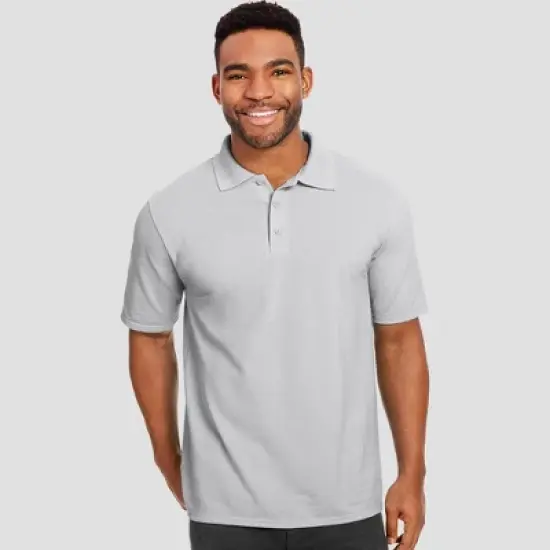 Hanes Men's X-Temp Performance Pique Polo Short Sleeve Shirt image {4}