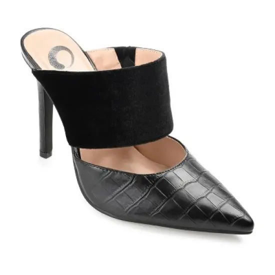 Journee Collection Womens Sutonn Mules High Stiletto Pointed Toe Pumps image {9}