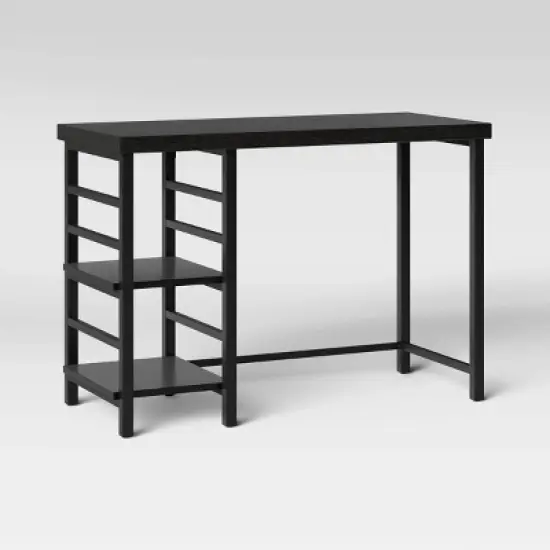 Adjustable Dorm Storage Desk Black - Room Essentials&trade; image {2}