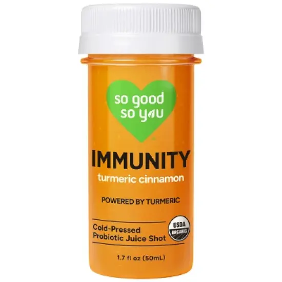 So Good So You Immunity Turmeric Cinnamon Organic Probiotic Juice Shot - 1.7 fl oz image {6}