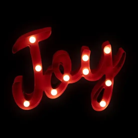 Northlight Lighted "Joy" Christmas Decoration - 11.25" image {2}