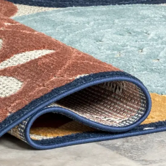 nuLOOM Crissie Coastal Sand Dollar Indoor/Outdoor Patio Area Rug image {3}