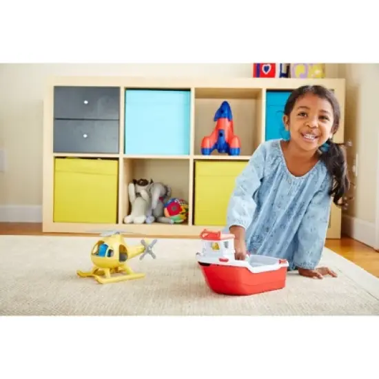 Green Toys Rescue Boat & Helicopter image {7}