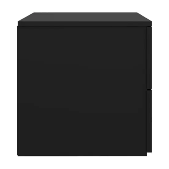 Delmar Wood 2 Drawer Nightstand Matte Black - Hillsdale Furniture image {5}