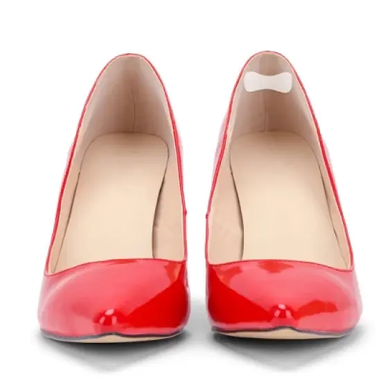 Unique Bargains Soft Concealed Shoes Heel Pads One Size Transparent 2 Pair image {1}