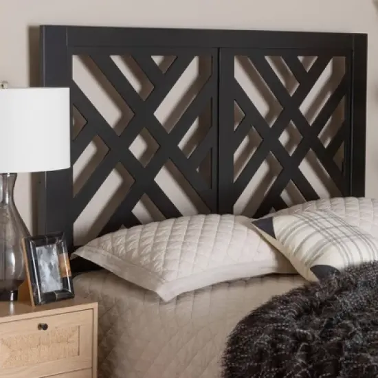 Baxton Studio Aliya Wood Headboard image {5}