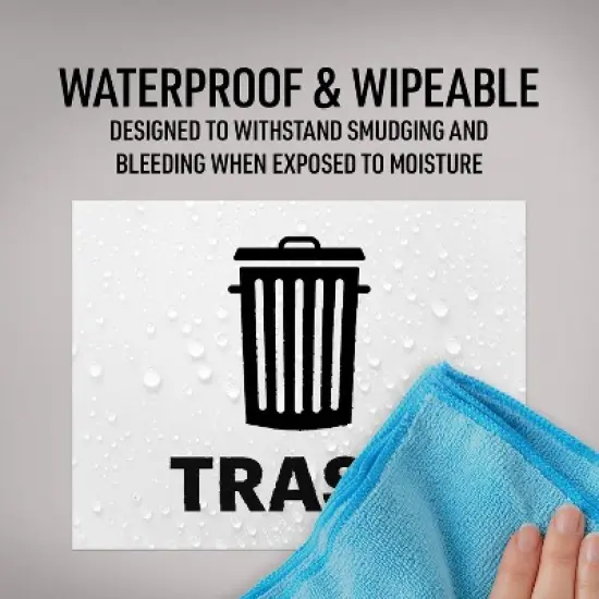 Avery Recycle and Trash Stickers, 8-1/2" x 11", 2 Labels Total image {4}