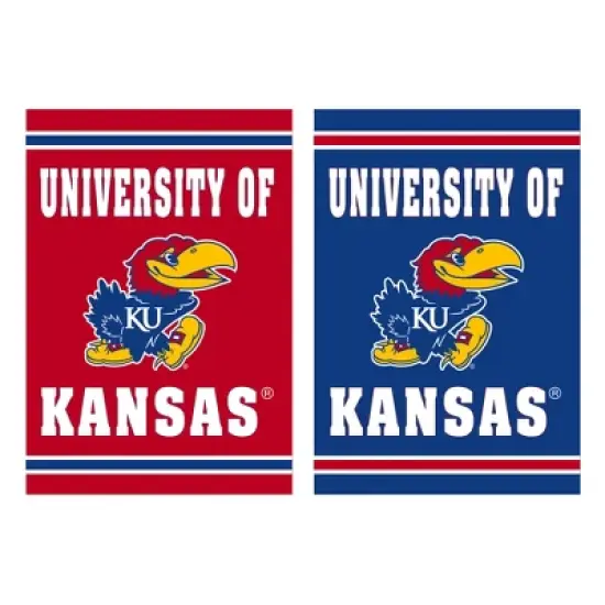 Embossed Suede Flag, House Size, University of Kansas image {1}