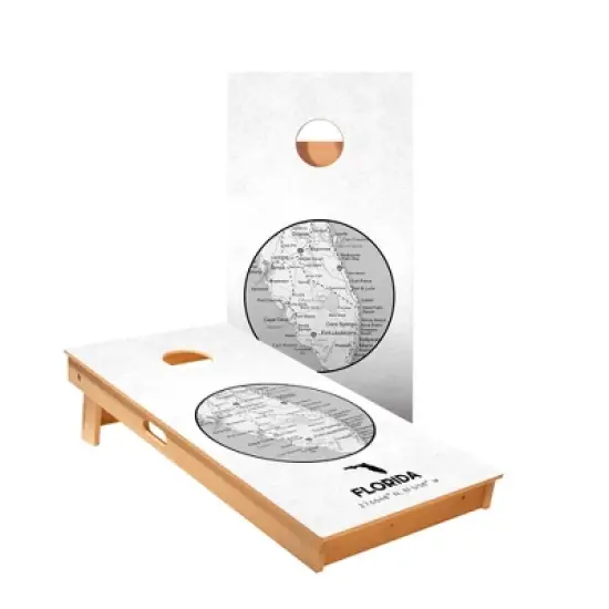Skip's Garage | Florida State Map Cornhole Boards - ACA Star Series image {3}