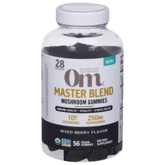 OM Mushrooms Mixed Berry Gummies - Case of 1 - 56 PC image {1}