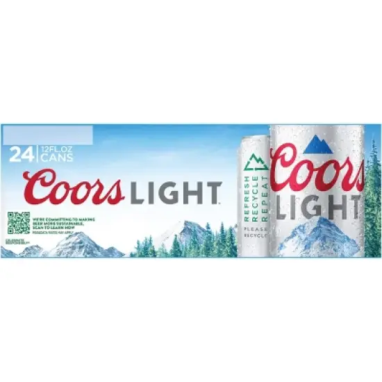 Coors Light Beer - 24pk/12 fl oz Cans image {8}