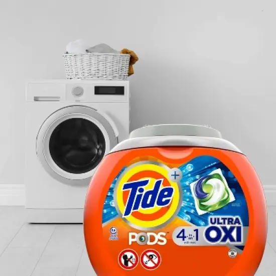 Tide Pods Ultra Oxi Laundry Detergent Pacs image {9}