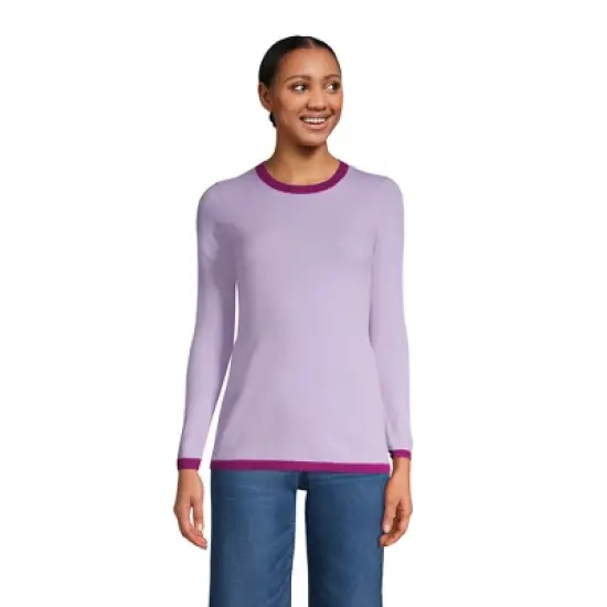 Lands' End Women's Tall Cashmere Crewneck Sweater image {9}