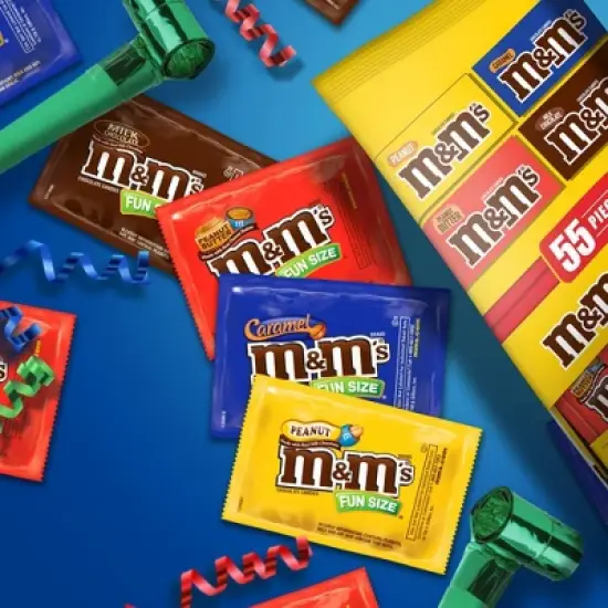 M&M's Variety Pack Fun Size Chocolate Candy Assortment - 55pc image {4}