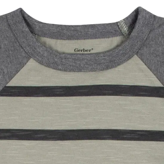Gerber Toddler Boys' Raglan Tees - 2-Pack image {6}