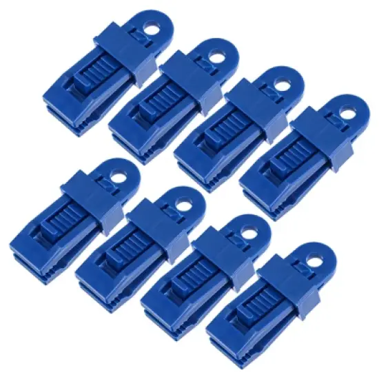 Unique Bargains Plastic Waterproof Weather-Resistant Lightweight Tarp Clips 12 Pcs image {6}