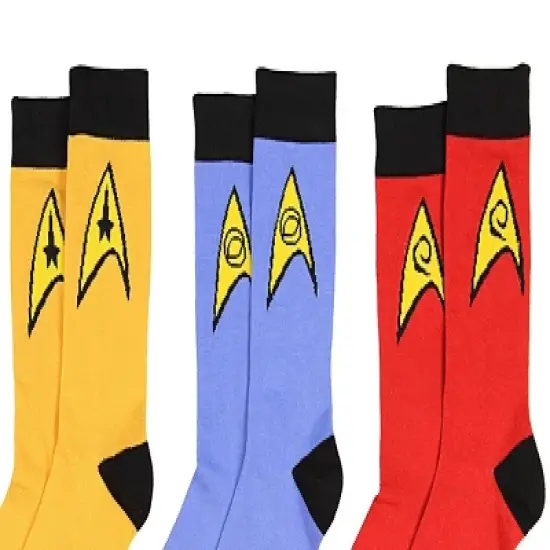 Star Trek The Original Series Uniform Adult Crew Socks image {2}