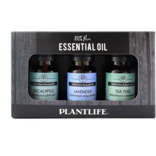 Plantlife Top Single Notes 3-Pack (Eucalyptus, Lavender, Tea Tree) Aromatherapy Essential Oil Set &ndash; No Additives or Fillers, Made in California, 10 ml image {3}