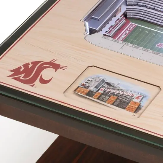 NCAA Washington State Cougars 25-Layer StadiumViews Lighted End Table image {3}
