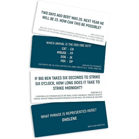 University Games Brain Training Game Tin | 100 IQ-Boosting Challenges image {1}