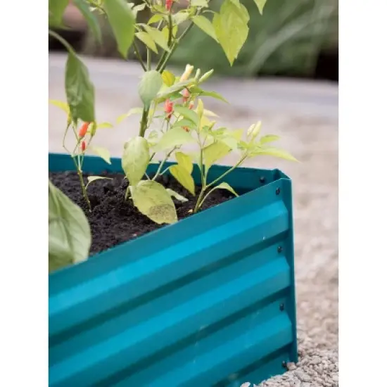 Gardener's Supply Company Metal Raised Garden Bed | Sturdy Corrugated Galvanized Steel Outdoor Planter Box Extra Deep for Rooted Plants Herbs & image {3}