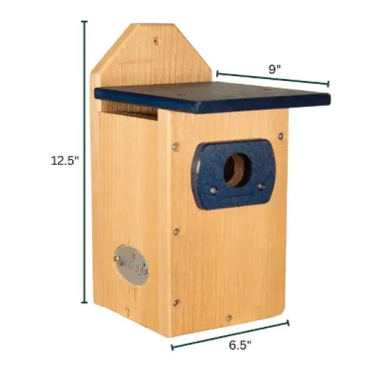 Cedar Standard Bluebird House (Blue) image {8}