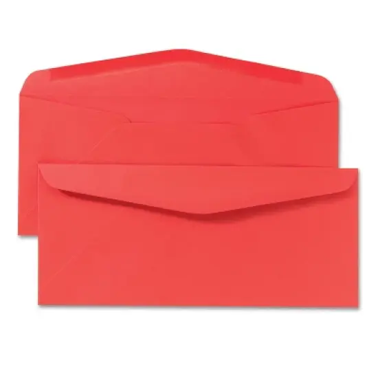 Quality Park Colored Envelope Traditional #10 Red 25/Pack 11134 image {4}