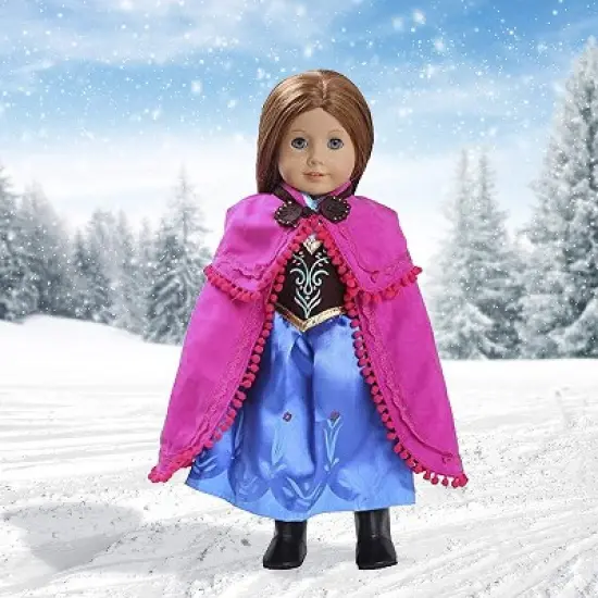 Dress Along Dolly Anna Frozen Inspired Outfit for American Girl Doll image {4}